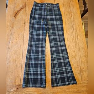 American Eagle Plaid Flare Pants